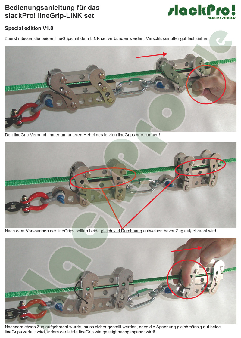 linegrip link anleitung